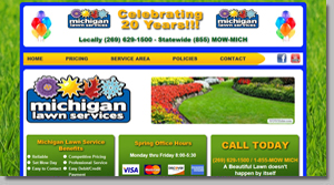 Michigan landscaper offering lawn care, fertilization and underground sprinkler systems.